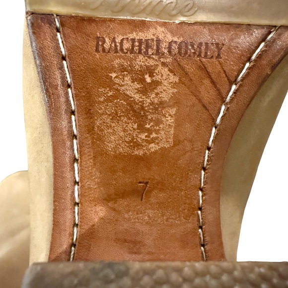 Rachel Comey Tan Leather Slip-On Ankle Booties Block Heel US 7 - Picture 5 of 6